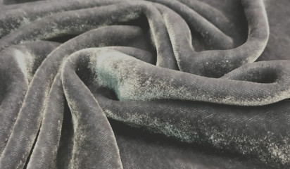 Бархат - шелк серый Б - 068/6