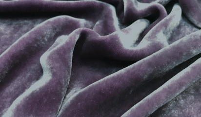 Бархат - шелк сиреневый Б - 068/7