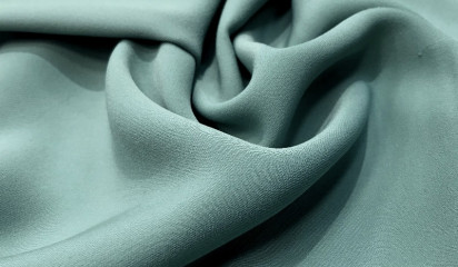 Плательная стрейч серо-зеленая ПЛ -015