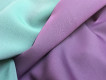 Костюмная ткань двухсторонняя фиолетовая/бирюзовая КМ - 410/1