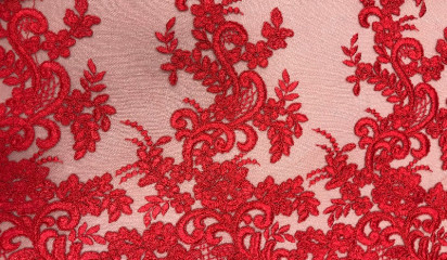Кружево красное КР - 256