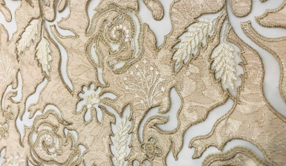 Кружево золотисто-бежевое КР - 122