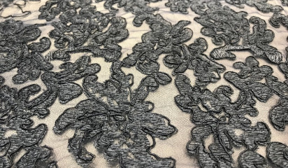 Гипюр черный Г-190