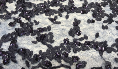 Кружево темно-синее КР - 012