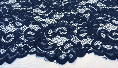 Гипюр темно-синий Г -196/5