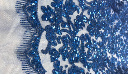Кружево синее КР- 123