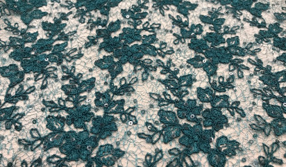 Кружево изумрудно-зеленое КР -10602/12