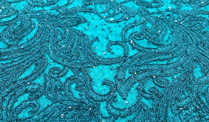 Кружево бирюзовое КР - 016