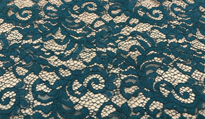 Кружево изумрудно-зеленое КР - 358