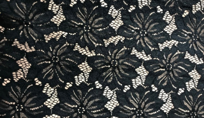 Гипюр черный Г- 201