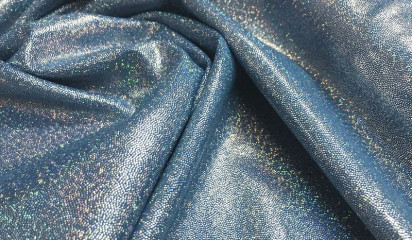 Бифлекс голубой с голографическим напылением ГЛ - 012/ 8