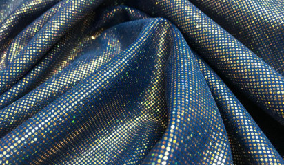 Бифлекс синий с голографическим напылением ГЛ - 011/7