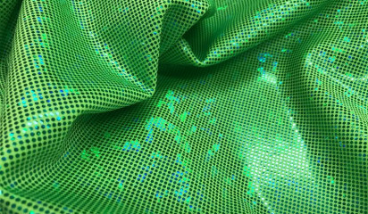 Бифлекс неоновый салатовый с напылением ГЛ - 011 /9