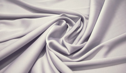 Атлас стрейч "APMAНИ" однотонный  серый  А - 116/14