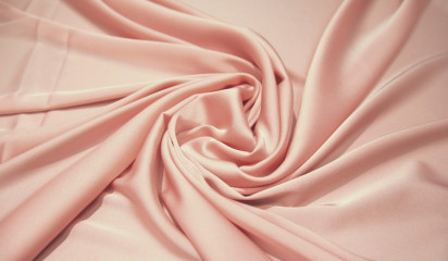 Атлас стрейч "APMAНИ" однотонный розовый  А - 116/18