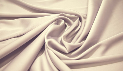 Атлас стрейч "APMAНИ" однотонный персиковый А - 116/23