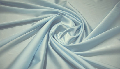 Атлас стрейч "APMAНИ" однотонный  голубой  А - 116/26