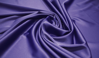 Атлас стрейч "APMAНИ" однотонный  фиолетовый  А - 116/29
