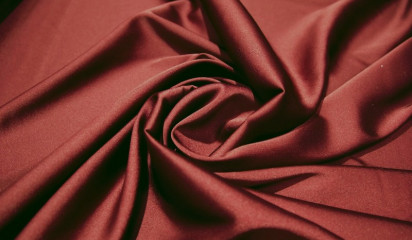 Атлас стрейч "APMAНИ" однотонный бордовый  А - 116/39