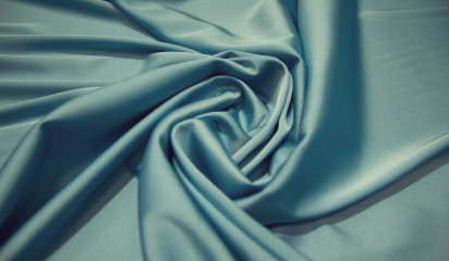 Атлас стрейч "APMAНИ" однотонный серо-зеленый  А - 116/45