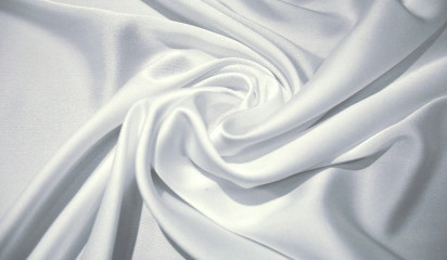 Сатен  стрейч " SHULA"  белый  СТ-021/9