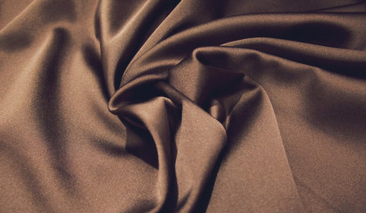 Сатен  стрейч "SHULA" коричневый  СТ-021/2