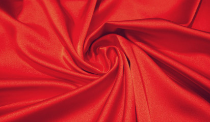 Сатен - стрейч " SHULA" красный  СТ-021/10