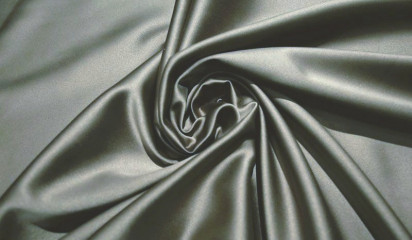 Сатен - стрейч " SHULA" серый  СТ-021/11