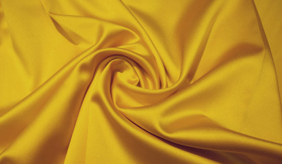 Сатен  стрейч " SHULA" желтый  СТ-021/19