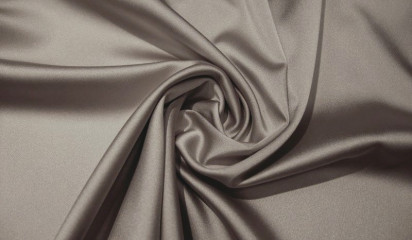 Сатен  стрейч " SHULA" серый  СТ-021/22