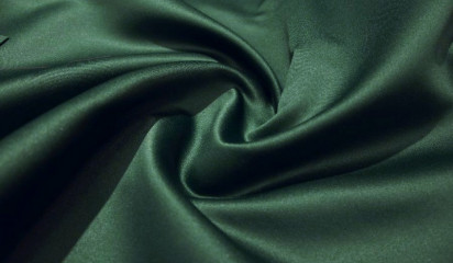 Сатен  не стрейч  изумрудно-зеленый  СТ-038/10