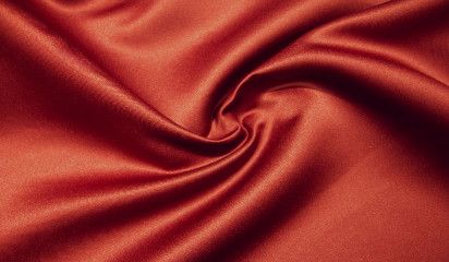 Сатен  не стрейч красный  СТ-038/14