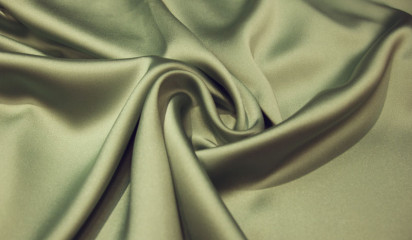 Атлас стрейч "ESSABEL" зеленый  А -048/3