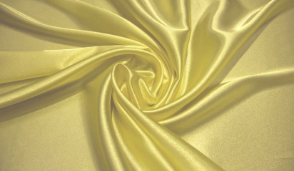 Атлас стрейч  желтый  А - 011/2