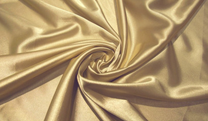 Атлас стрейч золотой  А - 011/6