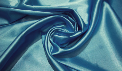 Атлас стрейч голубой  А - 011/11