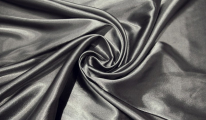 Атлас стрейч серый А - 011/16