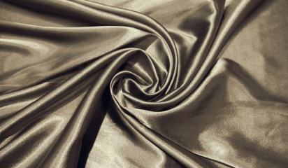 Атлас стрейч серо-коричневый  А - 011/19