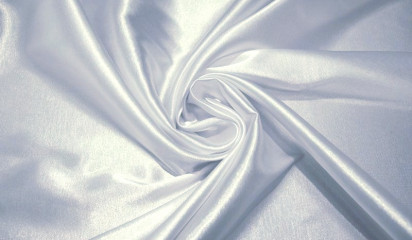 Атлас стрейч белый  А - 011/21