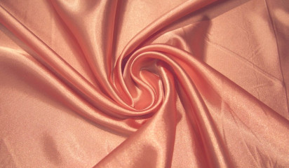 Атлас стрейч лососевый  А - 011/22