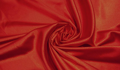 Атлас стрейч красный  А - 011/35