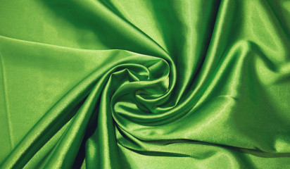 Атлас стрейч зеленый  А - 011/39