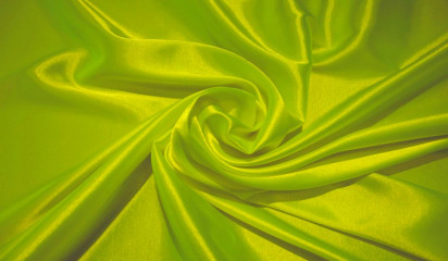 Атлас стрейч неоновый салатовый  А - 011/40