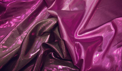 Атлас фуксия с напылением  переходной А - 102/1