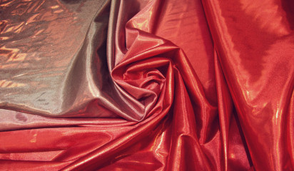 Атлас  красный с напылением  переходной  А - 102/8