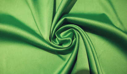 Атлас  стрейч матовый зеленый  А - 186/21