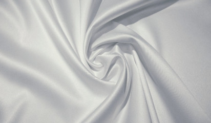 Атлас  стрейч матовый белый   А - 186/1