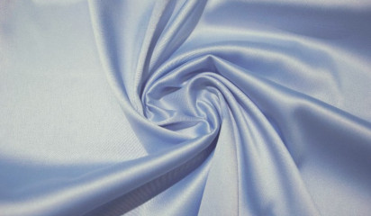 Атлас стрейч матовый голубой  А - 186/15