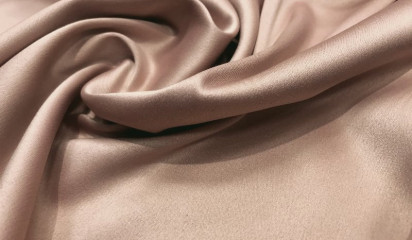 Атлас  стрейч матовый пыльно-розовый  А - 186/10