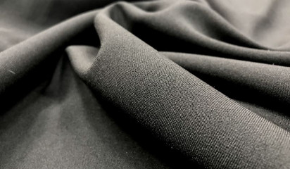 Габардин черный ГБ - 010